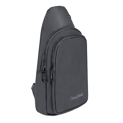 Рюкзак кроссбоди BG-5213-3 серый текстиль с в/о покрытием