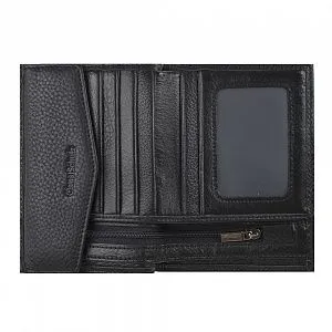 Кошелек муж HT-168-84 черный нат.кожа