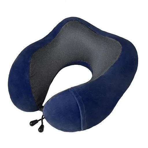 Подушка 3400 memory foam велюр/трикотаж синяя