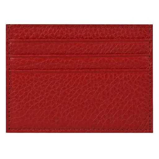 Карточница MO-0695 красн. нат.кожа