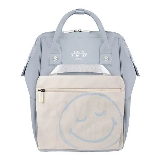 Рюкзак жен GH-009-1 голуб/бежевый текстиль