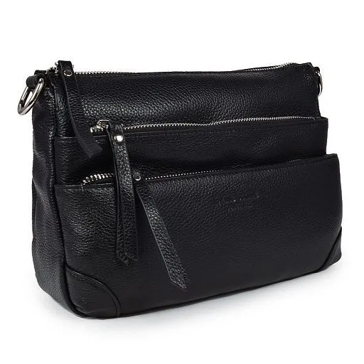 Сумка женская GH-8269 черная натуральная кожа