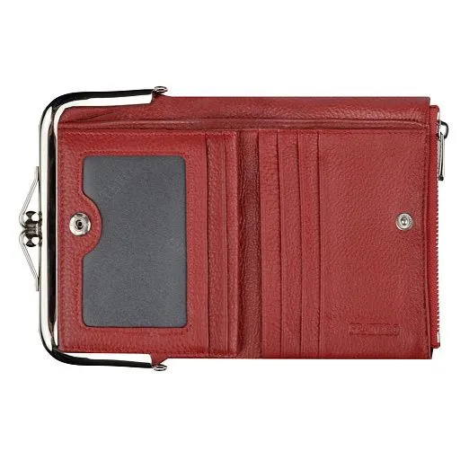 Кошелек жен PR-21078 красный нат.кожа Pratero