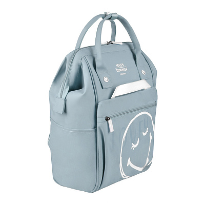 Рюкзак жен GH-009-1 голубой текстиль