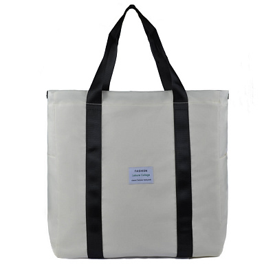 Сумка шоппер/рюкзак BG-602 молочный текстиль