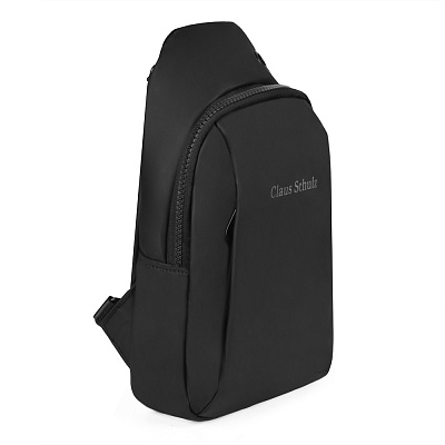 Рюкзак кроссбоди BG-5203-7 черный текстиль с в/о покрытием